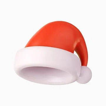 3d Santa Claus hat Stock Illustration