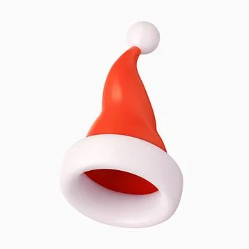 3d Santa Claus hat Stock Illustration
