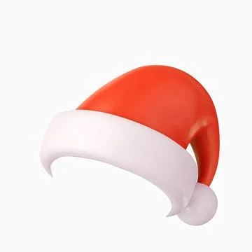 3d Santa Claus hat Stock Illustration