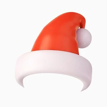 3d Santa Claus hat Stock Illustration
