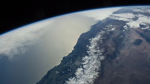 3D Satellite Animation of Andes Mountains From NASA Space Expedition 스톡 동영상 76284754