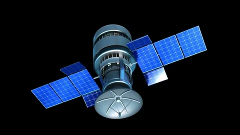 3d satellite Stock Footage 75807999
