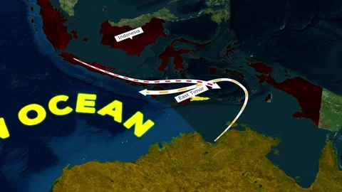 3D Satellite Map Animation of Maritime Trade Routes in the Indian Ocean and.. Vídeos de archivo 331627201