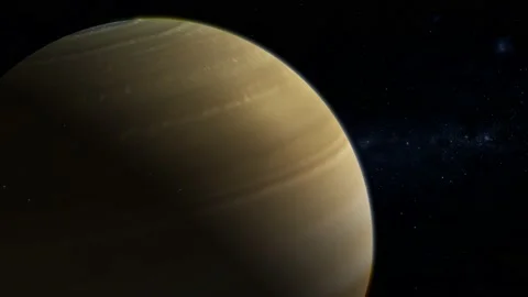 3d saturn planet view star space Stock Footage 221906623
