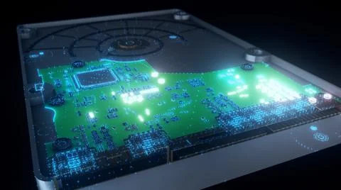 3d scan of hard drive イラスト素材