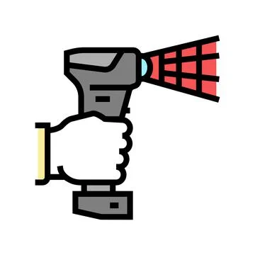 3d scanner color icon vector illustration Stock Illustration