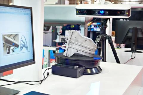 3D scanner for industrial engineering Stock Photos