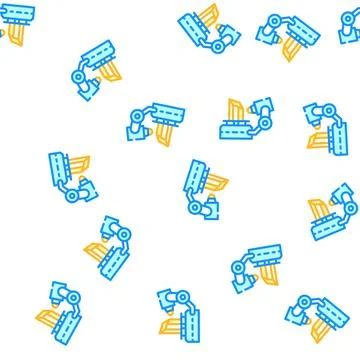 3d scanner vector seamless pattern color Ilustración de archivo