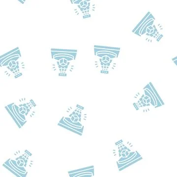 3d scanning glyph seamless pattern 스톡 일러스트