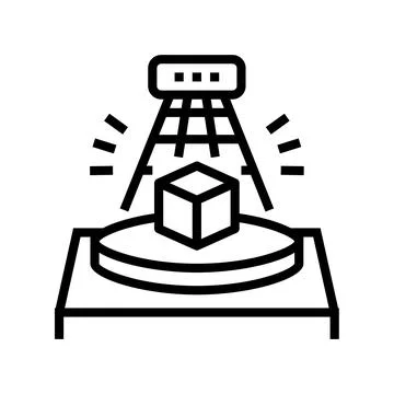 3d scanning line icon vector illustration Stock Illustration