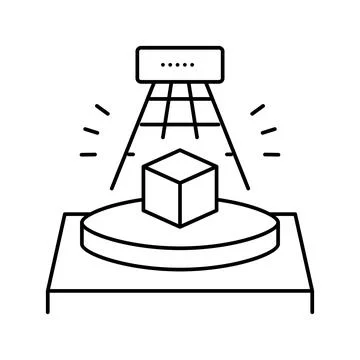 3d scanning line icon vector illustration Stock Illustration