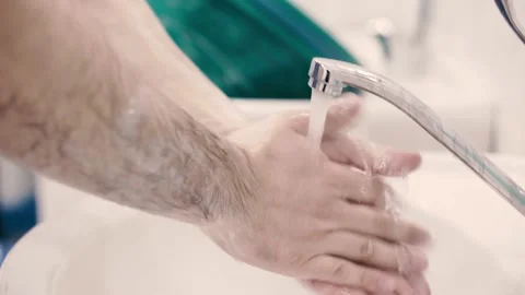 3D Scanning a model of human teeth from gypsum close-up. Creation 3D model for Stock Footage 132096625