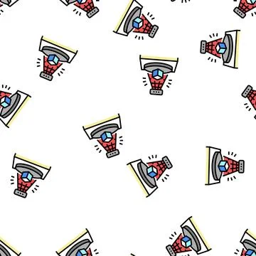 3d scanning vector seamless pattern Illustrazione stock