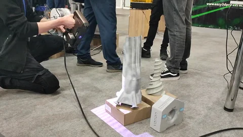 3D scanning Working portable 3D scanner ... | Stock Video | Pond5