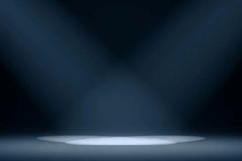 3d scene background illuminated by round spot lights Stock Illustration