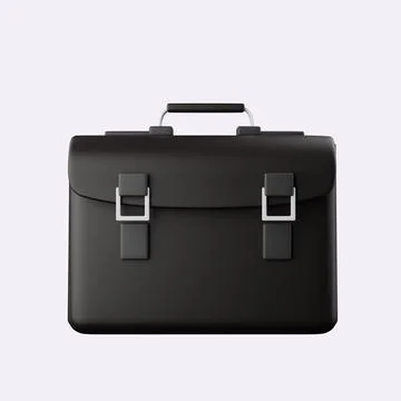 3d school bag icon. Back to school and education concept. isolated on background Stock Illustration