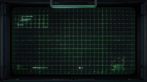 3D Sci Fi Digital Grid Screen Stock-Footage 293589298
