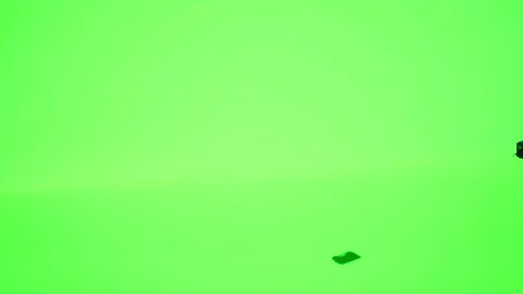 3D Sci-Fi tech spaceships, on patrol, Green screen, ,Chroma Key, 4K Stock Footage 221760320