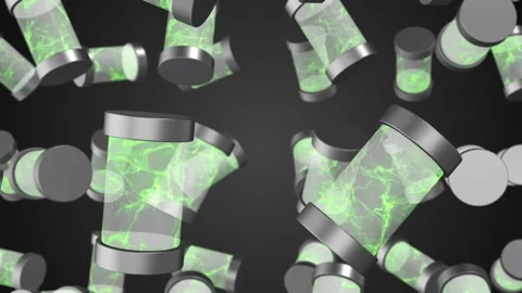 3D SciFi Incubator Falling Animation. Technology Background Elements. 4K Stock Footage 277486544