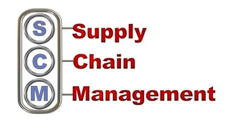 3d scm - supply chain management Stock Illustration
