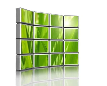 3d screen Stock Illustration