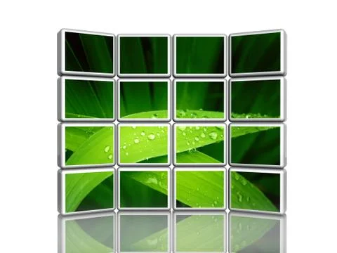 3d screen Stock Illustration