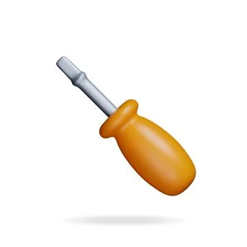 3d Screwdriver Tool Isolated Stock Illustration