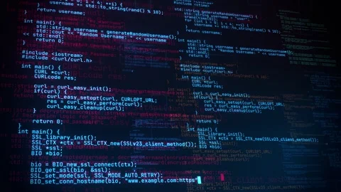 3D Scrolling Hacker Text Programming Code - Loop Tech Background Wallpaper Stock Footage 266595236