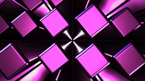 3D Seamless abstract of colorful backlit metallic cube Stock-Footage 124808199