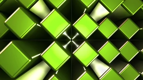 3D Seamless abstract of colorful backlit metallic cube Vídeos de archivo 124809040