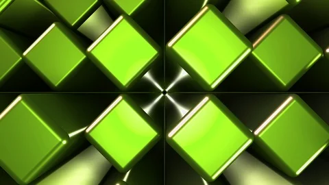 3D Seamless abstract of colorful backlit metallic cube Vídeos de archivo 124809247