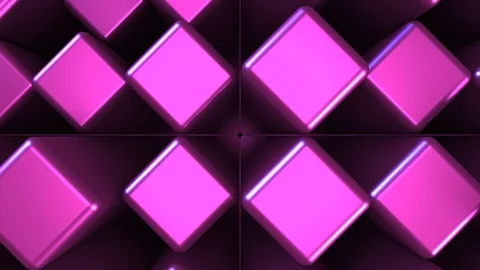 3D Seamless abstract of colorful backlit metallic cube Vídeos de archivo 124809575