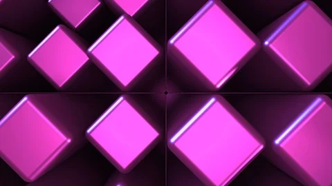 3D Seamless abstract of colorful backlit metallic cube Vídeos de archivo 124809626