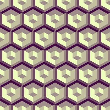 3d seamless abstract with hexagonal elements. 3d seamless abstract with he... Foto stock