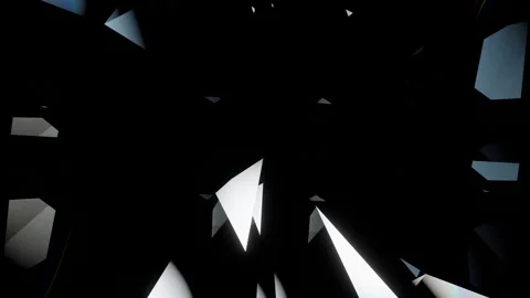 3D seamless abstract video of glare from a glass diamond dispersion. Loop 4K Video stock 271020799