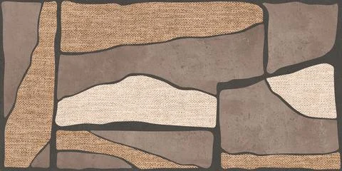 3D Seamless Ceramic Wall tiles design Texture Wallpaper design Pattern Graphics Stock Illustration