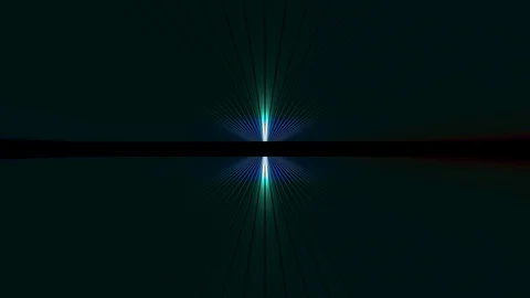 3D seamless loop abstract of empty space with metallic ceiling with light ray Stock Footage 124802283