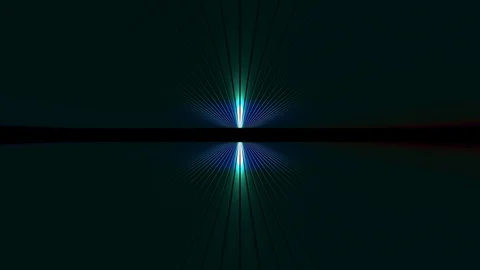 3D seamless loop abstract of empty space with metallic ceiling with light ray Stock-Footage 124802297