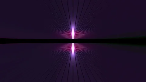 3D seamless loop abstract of empty space with metallic ceiling with light ray Stock-Footage 124802381