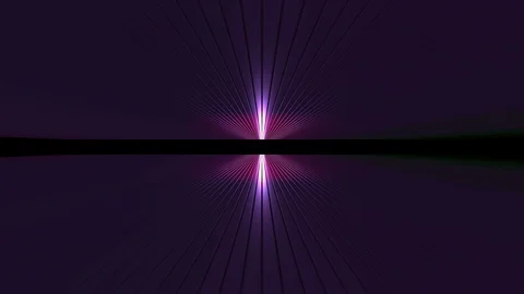 3D seamless loop abstract of empty space with metallic ceiling with light ray Stock-Footage 124802422