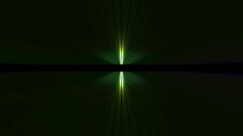 3D seamless loop abstract of empty space with metallic ceiling with light ray Stock-Footage 124802424