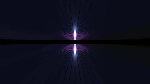 3D seamless loop abstract of empty space with metallic ceiling with light ray Stock-Footage 124802484