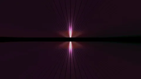 3D seamless loop abstract of empty space with metallic ceiling with light ray Stock Footage 124802549