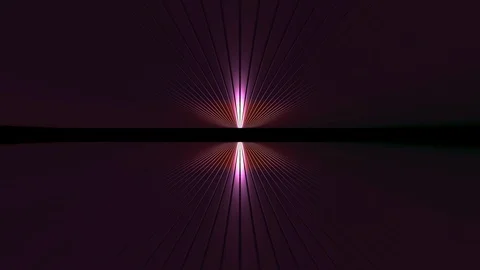 3D seamless loop abstract of empty space with metallic ceiling with light ray Stock-Footage 124802565