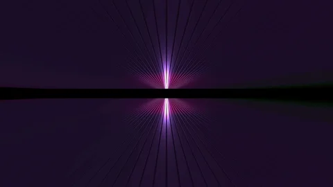 3D seamless loop abstract of empty space with metallic ceiling with light ray Stock Footage 124802600