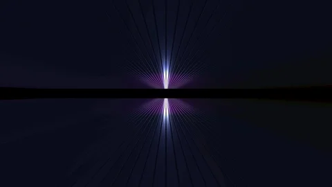 3D seamless loop abstract of empty space with metallic ceiling with light ray Stock Footage 124802604