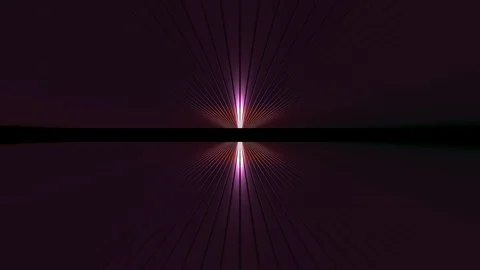 3D seamless loop abstract of empty space with metallic ceiling with light ray Stock Footage 124802734