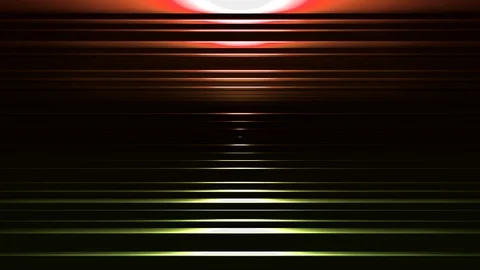 3D seamless loop of colorful horizontal line waving Stock Footage 124793773