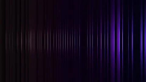 3D seamless loop of colorful vertical line waving Stock Footage 124792917