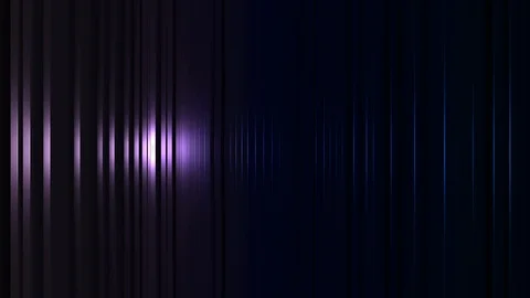 3D seamless loop of colorful vertical line waving Stock-Footage 124794066